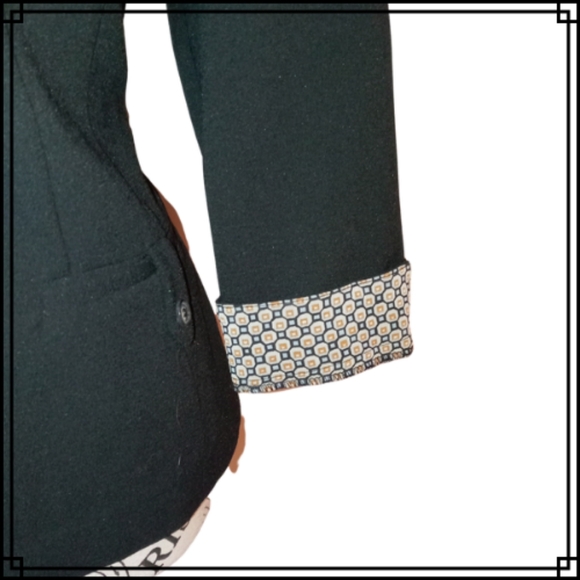 Vintage Studio I Black Retro 80's Statement Blazer Size 10 - Picture 2 of 10